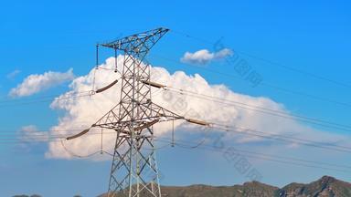 国家电网高压线电力能源输电铁塔